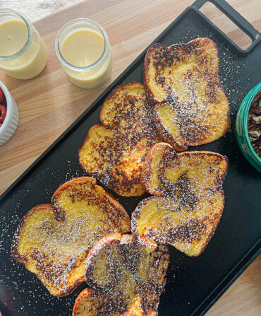 Spreads of french toast