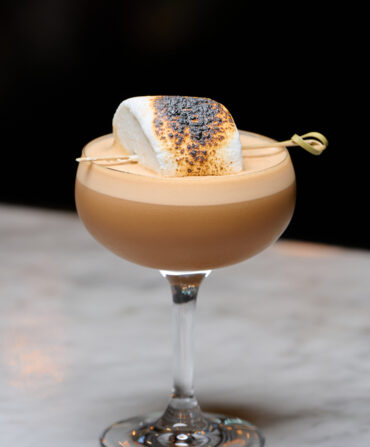 A hot chocotini cocktail