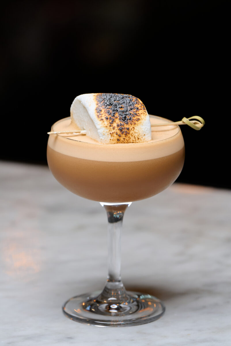 A hot chocotini cocktail