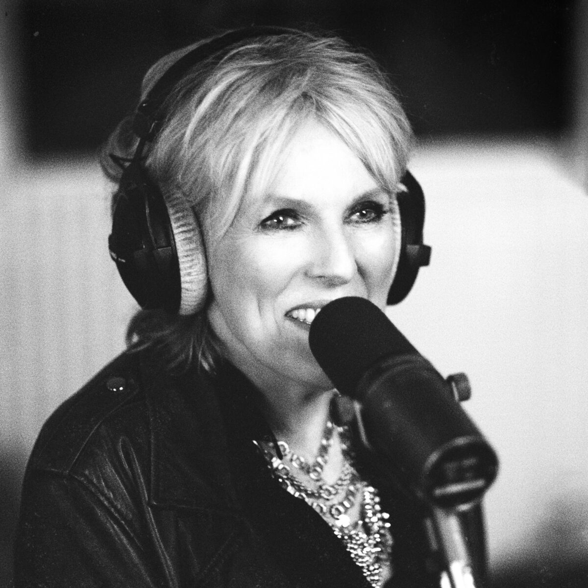 Lucinda Williams in a studio