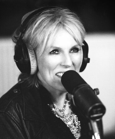 Lucinda Williams in a studio