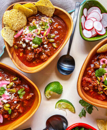 Bowls of chili