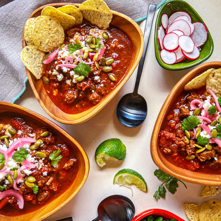 Bowls of chili