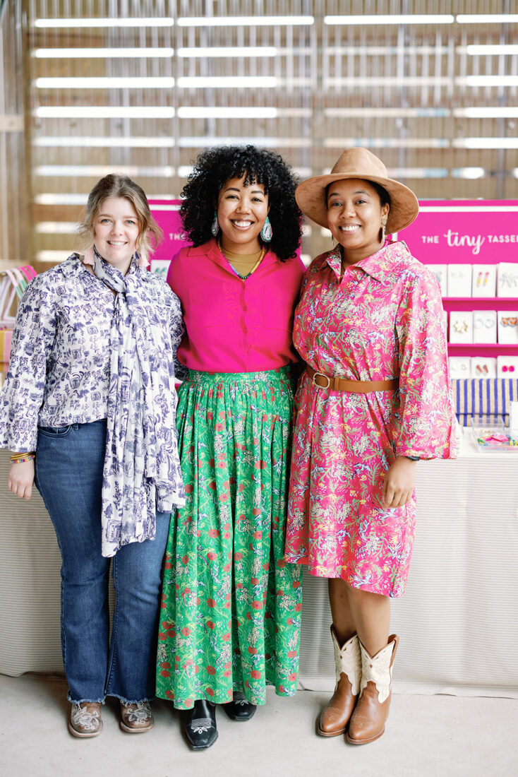Hannah Marshall, Mimi Striplin, and Aiko Striplin of The Tiny Tassel.