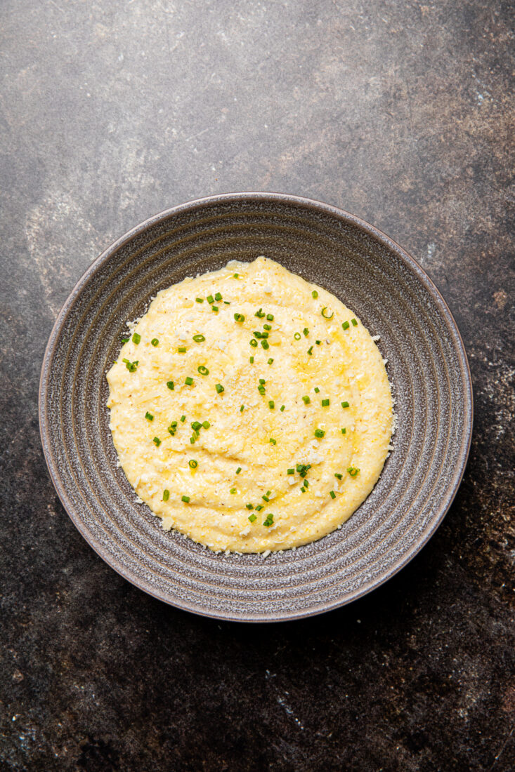 A bowl of polenta