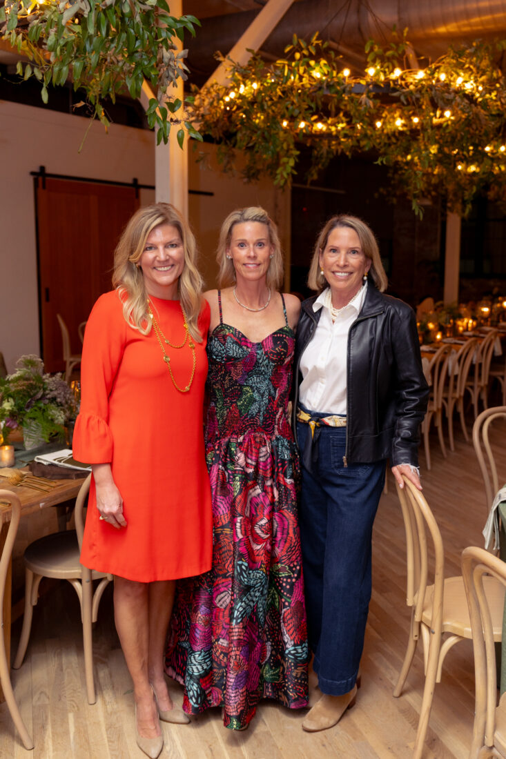 Michelle Peranteau, partner at Katie Brockman & Co., Sarah Bolig, and Ginger Sutton, G&G associate publisher.