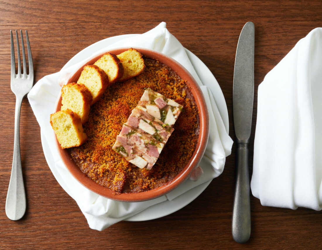 A bowl of red bean cassoulet