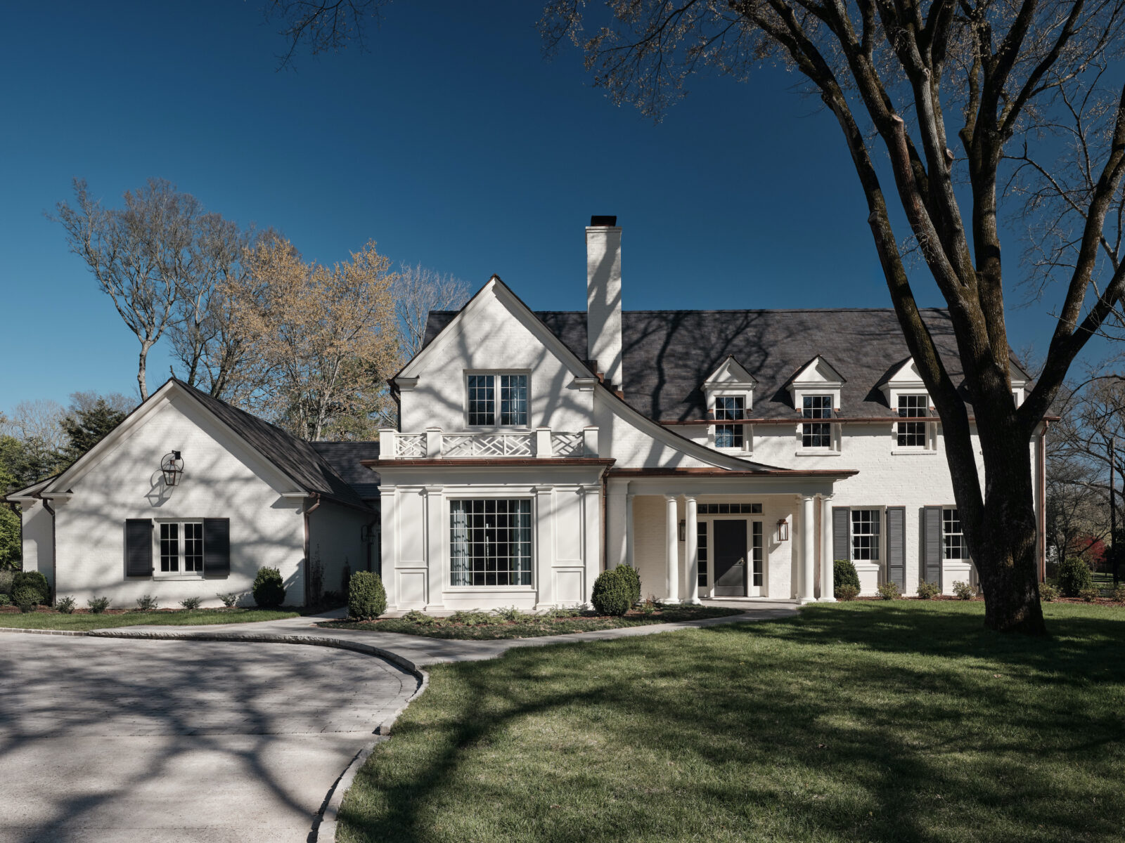 A white home