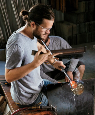 Colin O’Reilly in his workshop