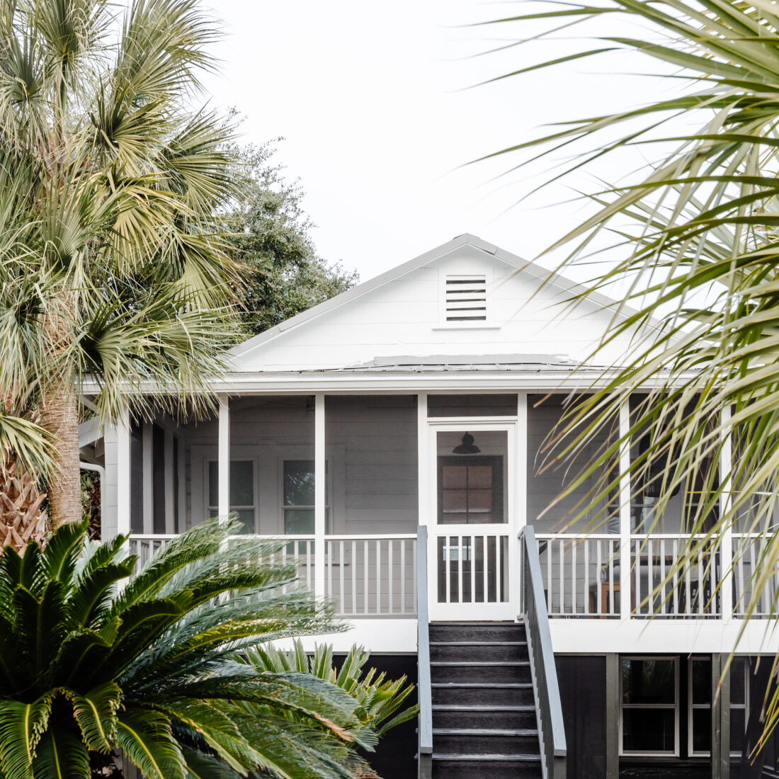 A white beach house