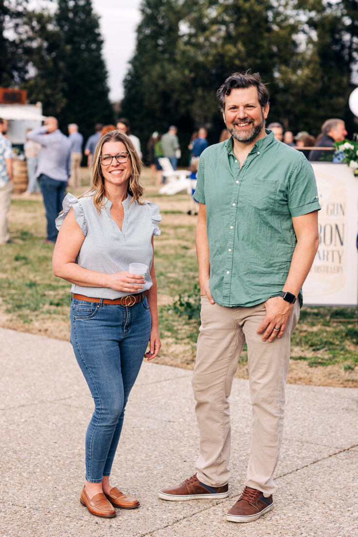 Sabrina Dye, Stitzel-Weller Distillery assistant manager, and Doug Kragel, Diageo director of brand homes and hospitality.