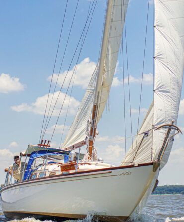 A sailboat on the water