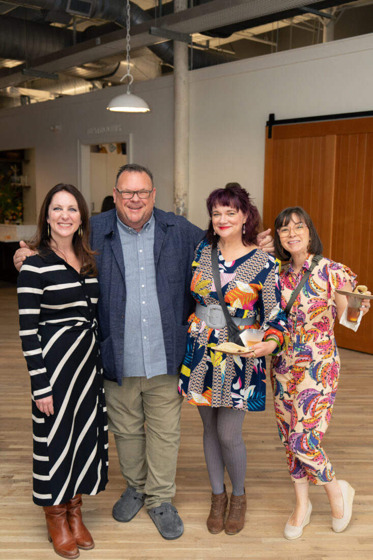 Southern Smoke Foundations executive director Lindsey Brown and founding director Chris Shepherd with Stephanie Burt and Andrea Upchurch. 
