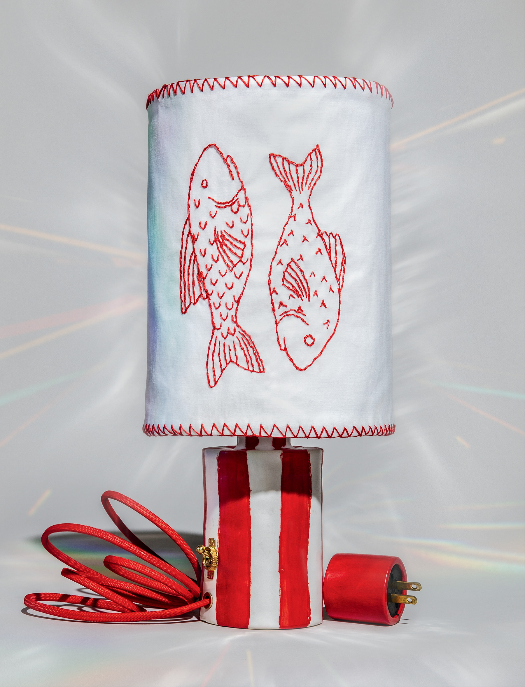 A decorative lamp