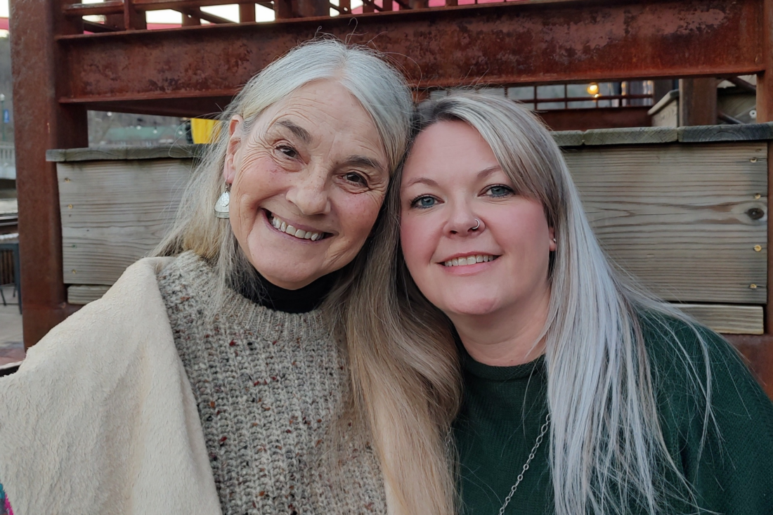 Two women smiling for a picture