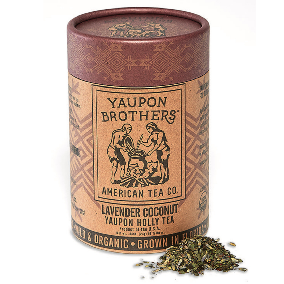 A canister of loose leaf tea
