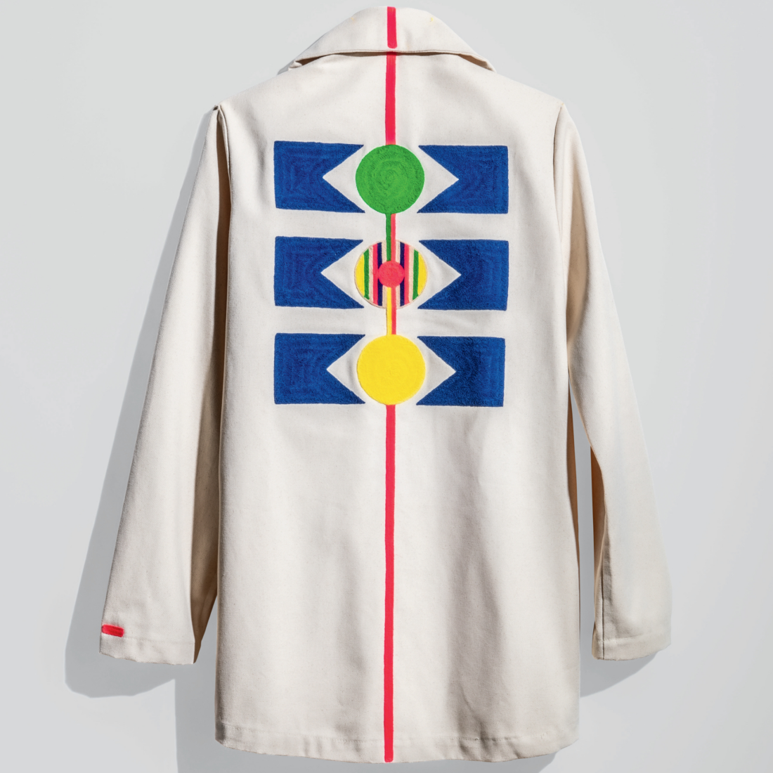 An embroidered jacket