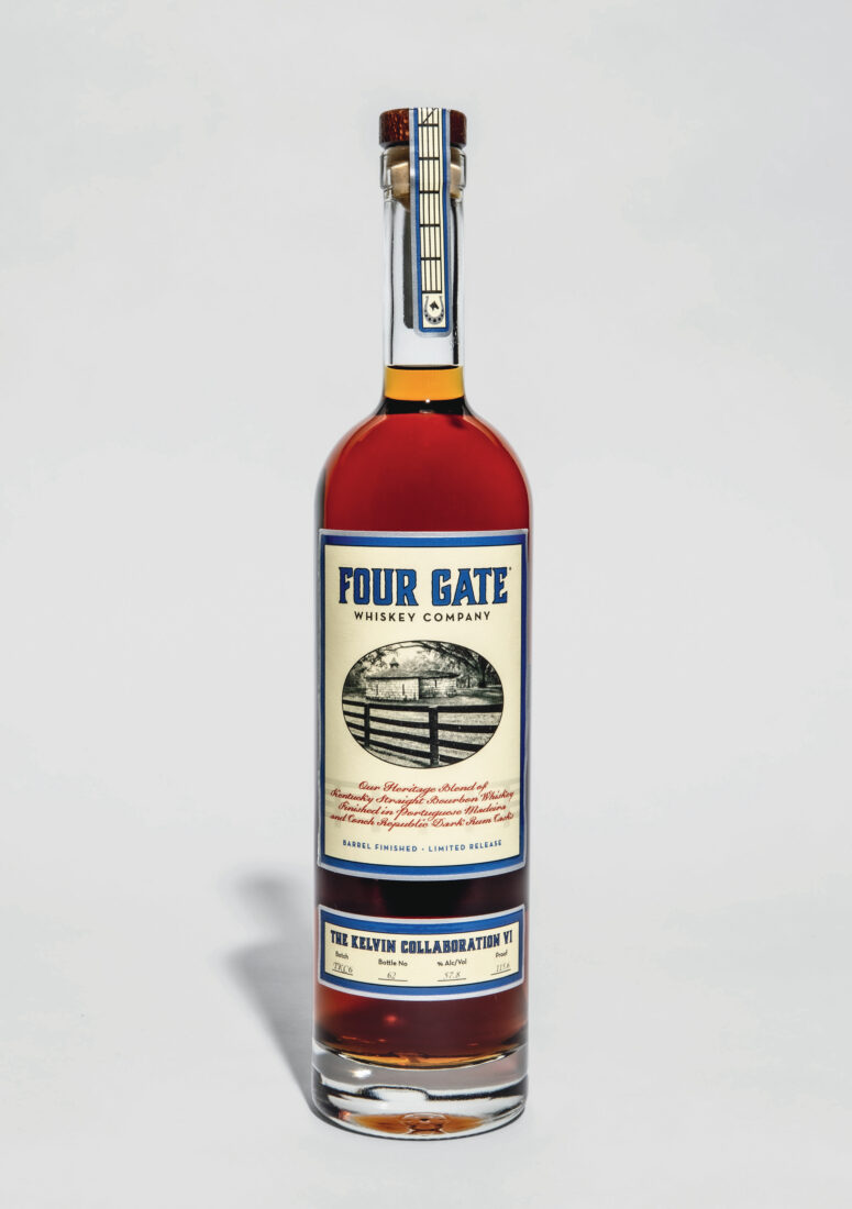 A bottle of bourbon