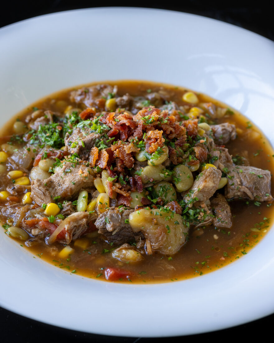 A bowl of Kentucky burgoo