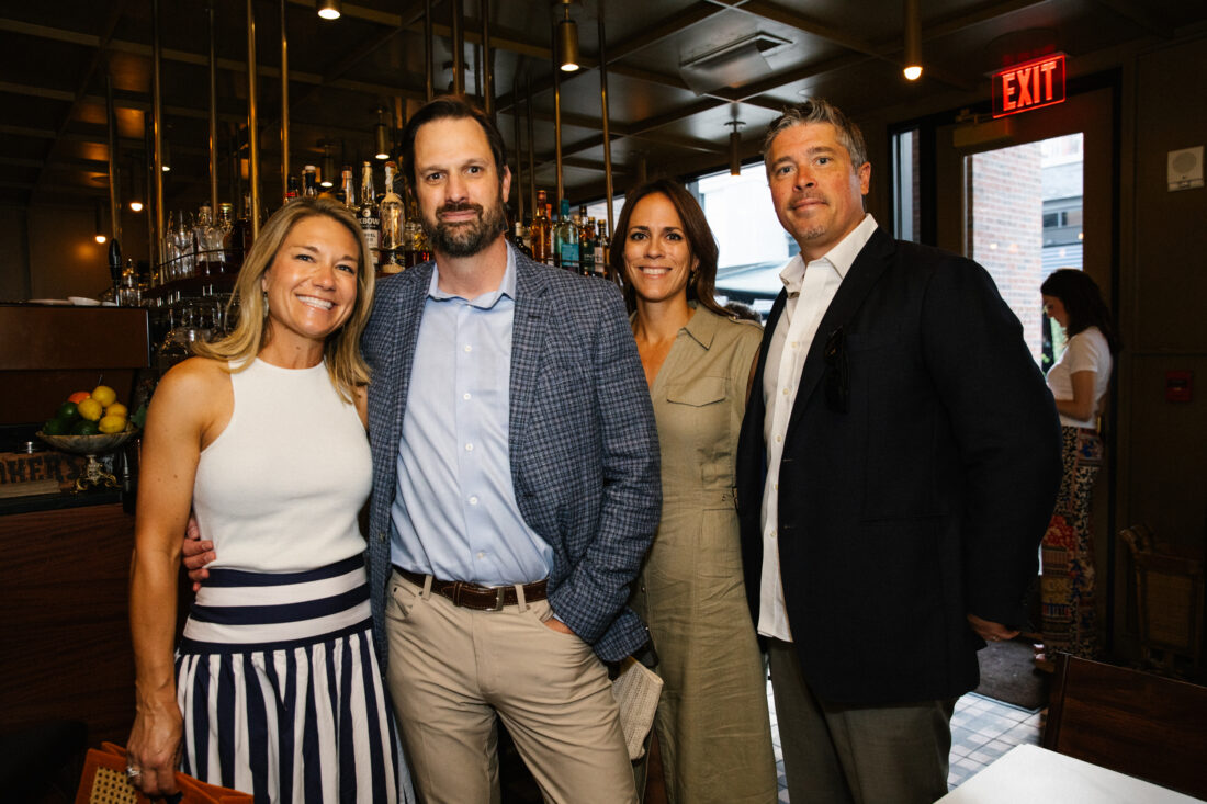 From left: Jennifer and Jess Brown, Laura and Bryce Crane.