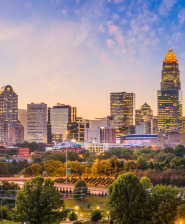 A city skyline