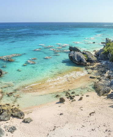 A crystal clear water beach