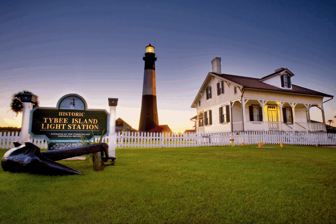 TYBEE ISLAND, GEORGIA
Immerse yourself in the barrier-island culture of Tybee Island. Make the most of your beach days with Tybee Surf Lessons or experience the scenic waterways with Sea Kayak Georgia. Take a private charter for a magical sunset ride or spot dolphins in their natural habitat. Then savor the flavors of the coast, dining indoors or on welcoming spacious decks, or at sidewalk cafés with live music. Casual attire? Highly encouraged.
VisitTybee.com
@VisitTybee