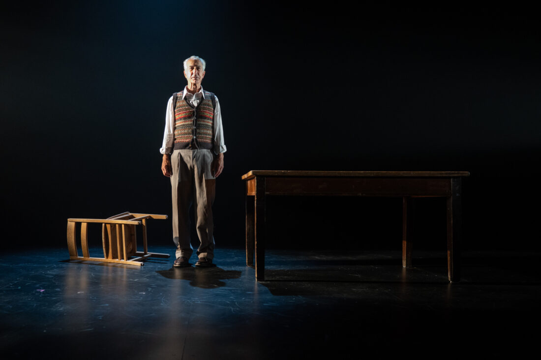 A man on a stage
