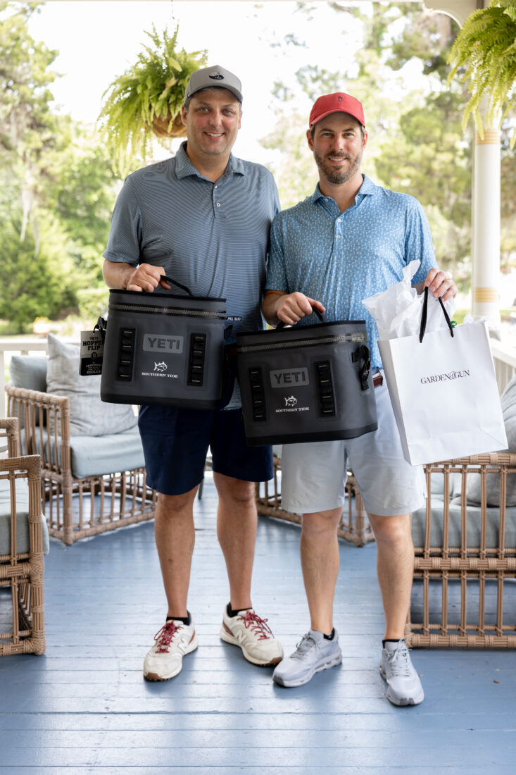Daniel Strowe and Thomas Bryan win Southern Tide prizes for the lowest scoring team with -15.