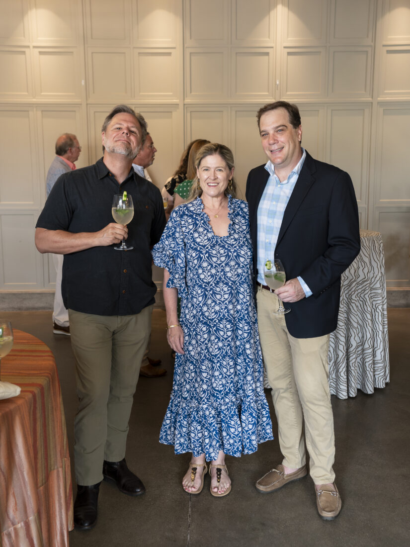 From left: Richard Thomas, Ashley Wilmes, and Tom Wilmes.