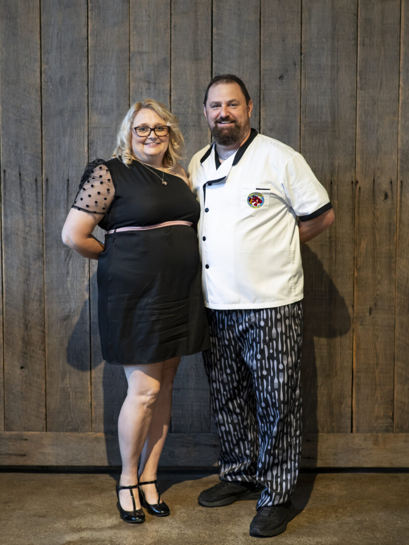 Shonda Worthington, Shine Girl’s manager, and chef Kyker, of Pinchy’s Lobster & Raw Bar.