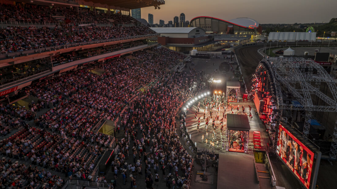 A crowded arena