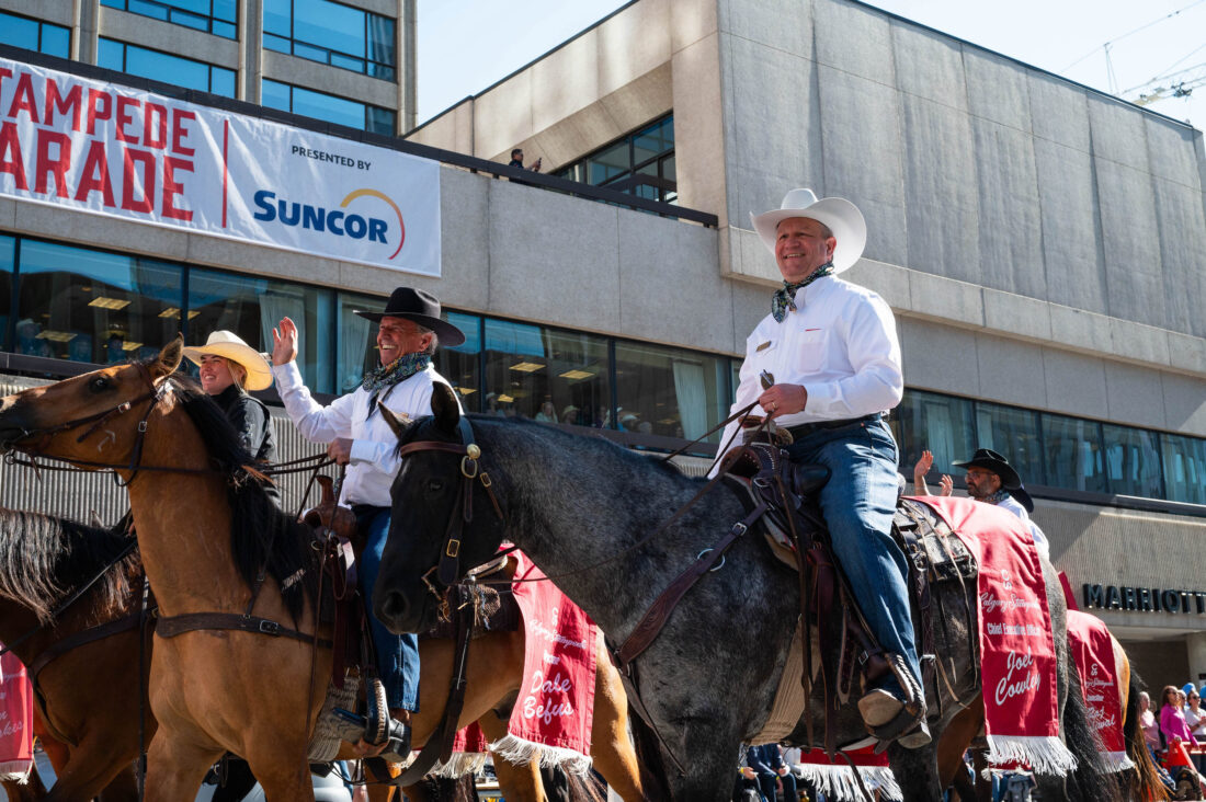 A man on horseback