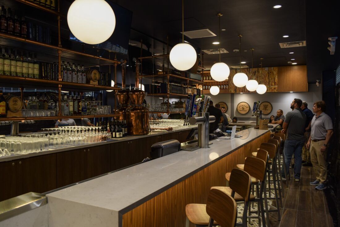 ASW distillery's Flights & Bites bar