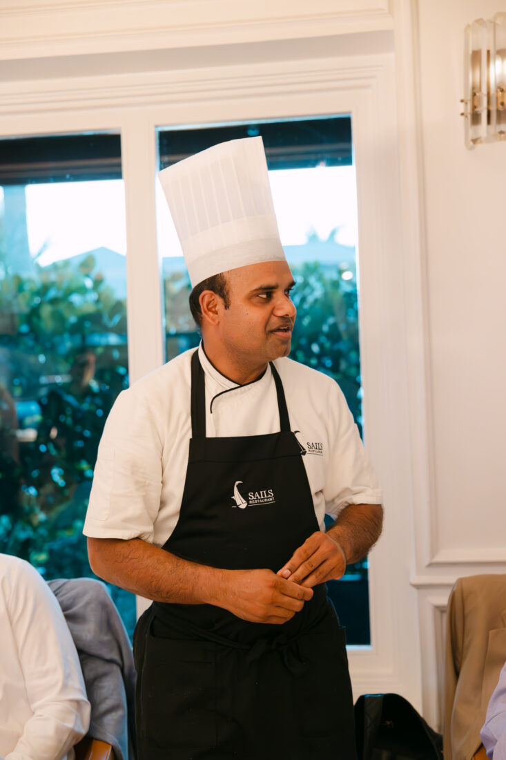 Chef Raj Holuss, executive chef of Sails Restaurant.