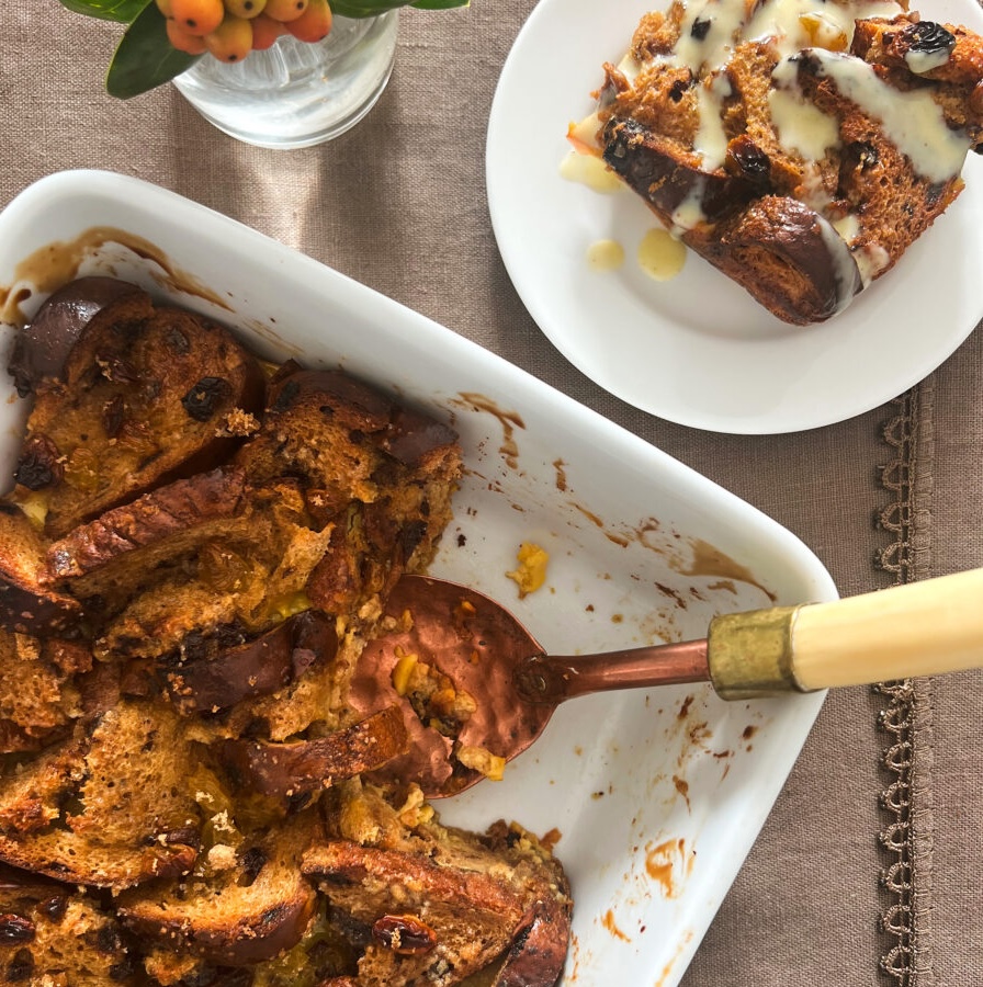 eggnog bread pudding