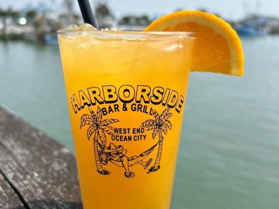 An orange cocktail