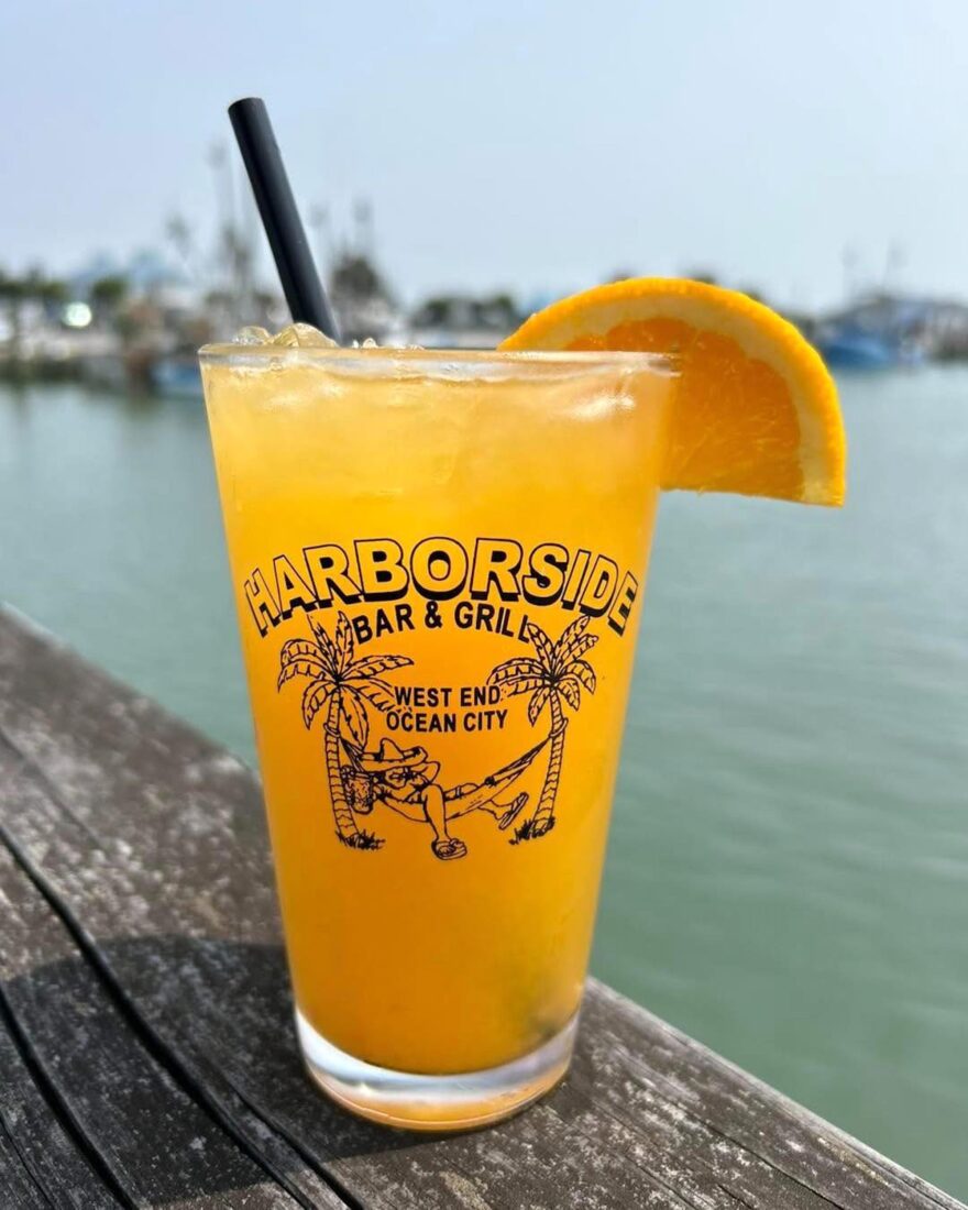 An orange cocktail