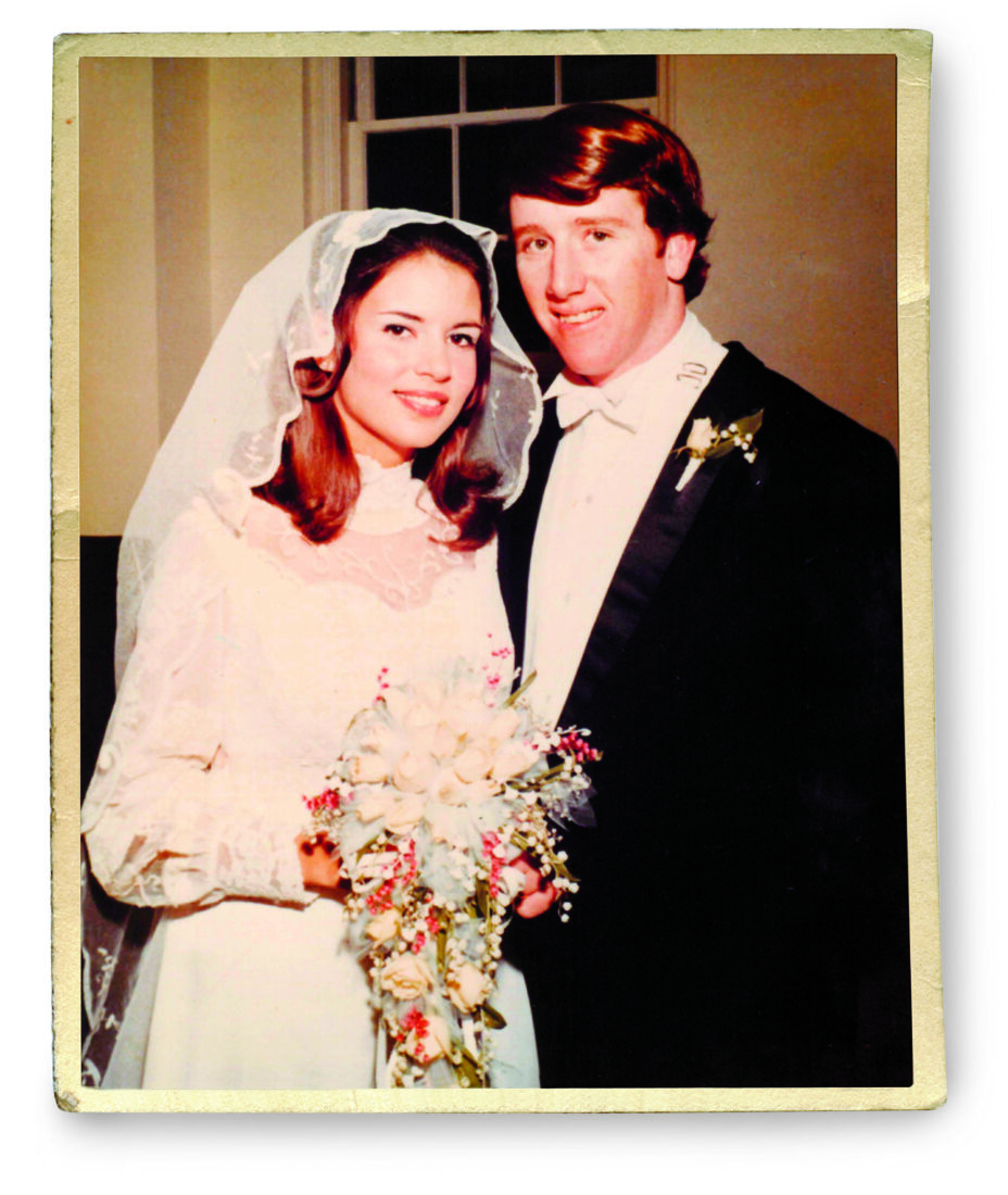 Olivia and Archie on their wedding day in 1971.