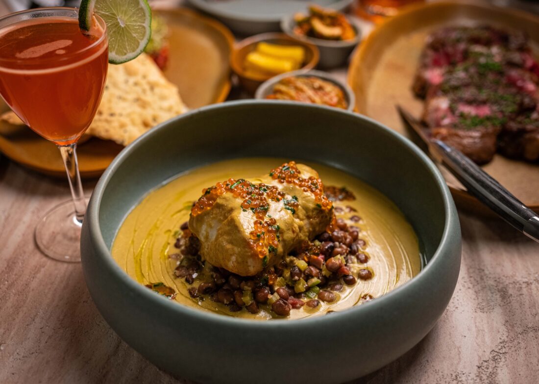 buffalo butter roasted halibut