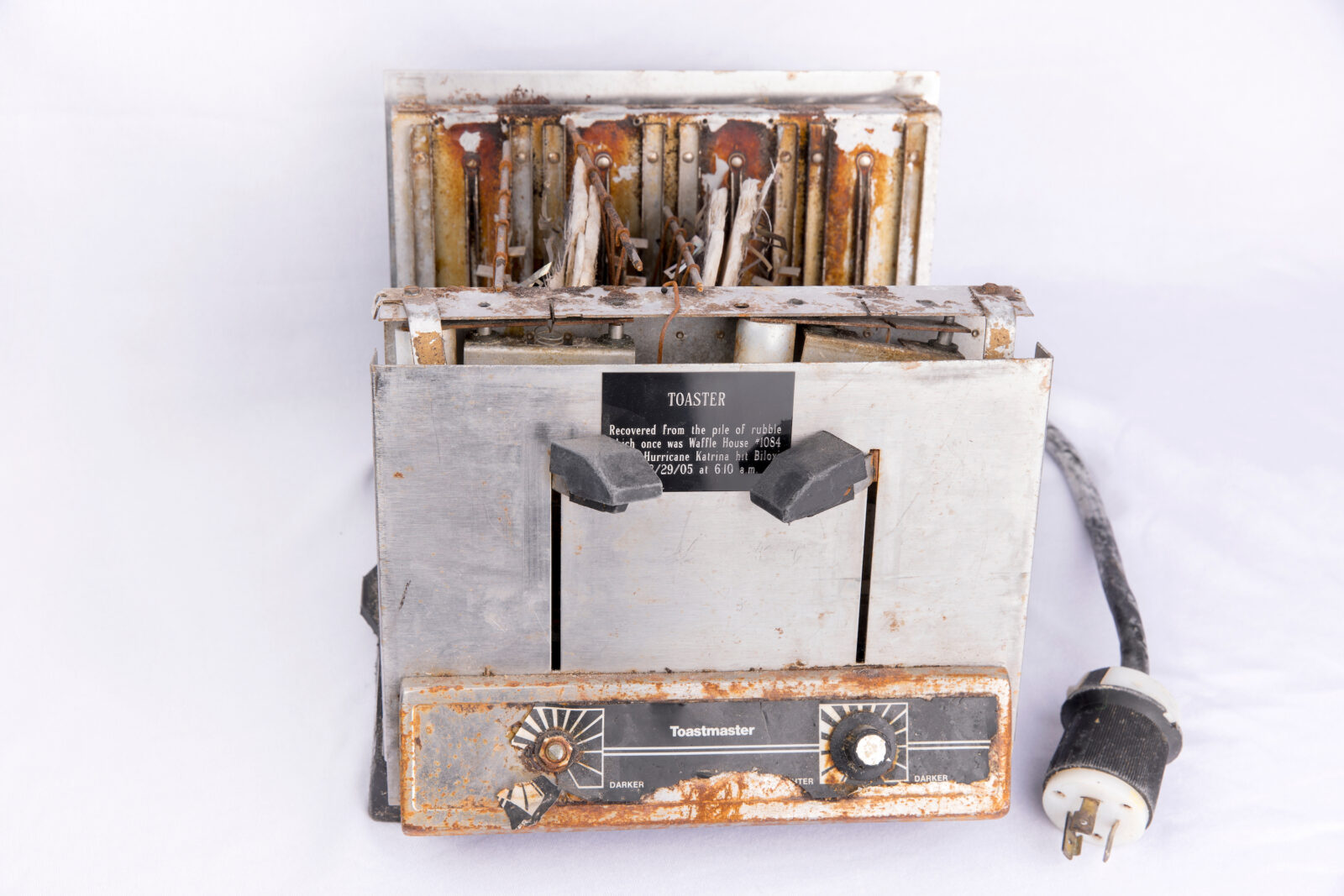 A salvaged toaster