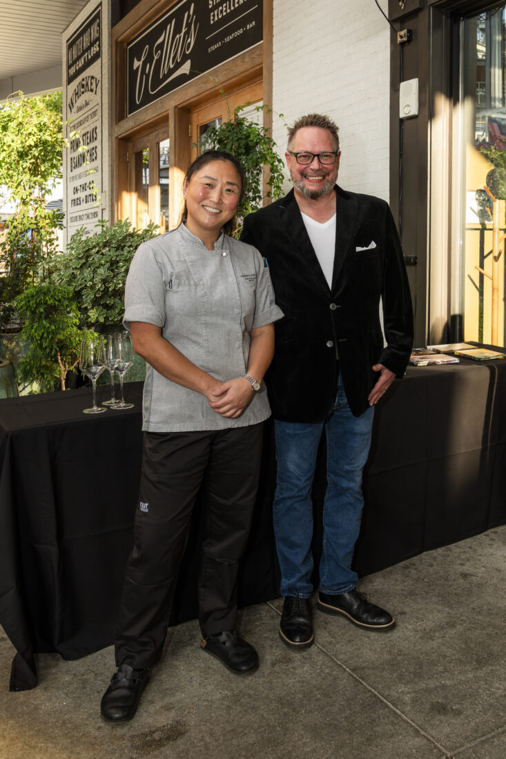 Chef Ann Kim, culinary director of The Garden & Gun Club, and Dan Estes, general manager of The Appalachian.