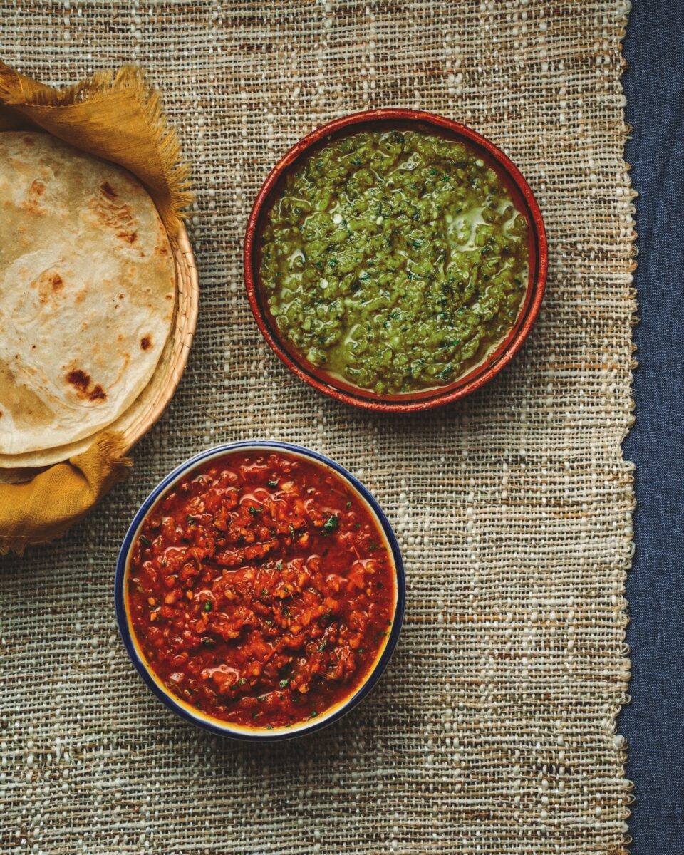 salsa verde and salsa rioja