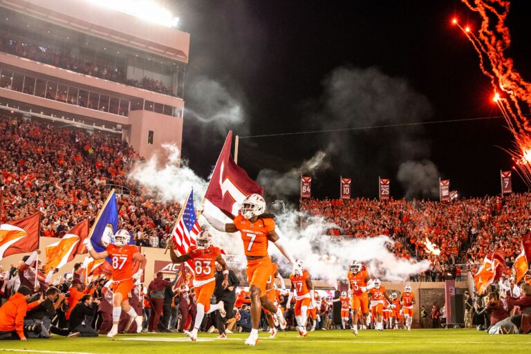 Virginia Tech Hokies entering Lane Stadium