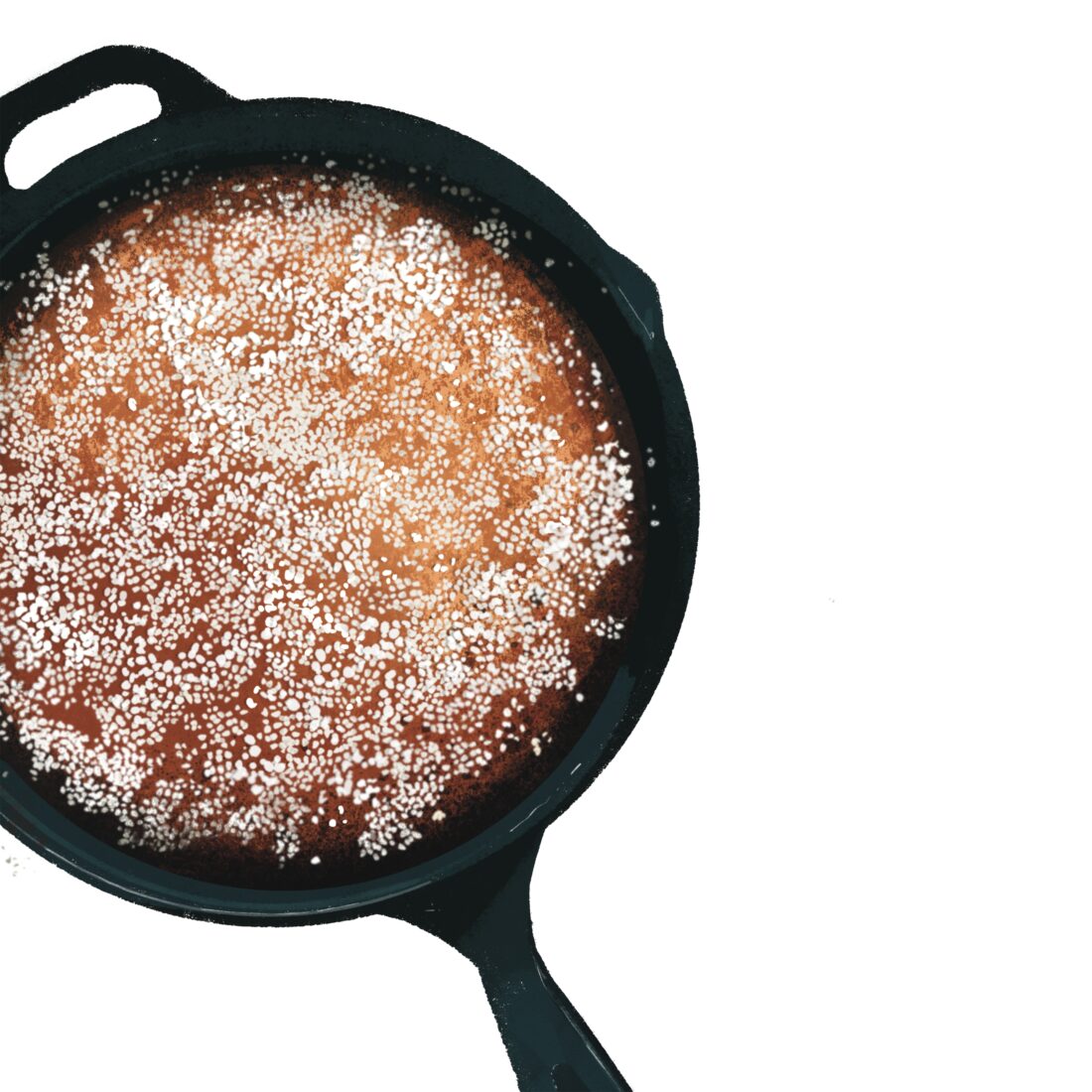 illustration of a skillet gingerbread
