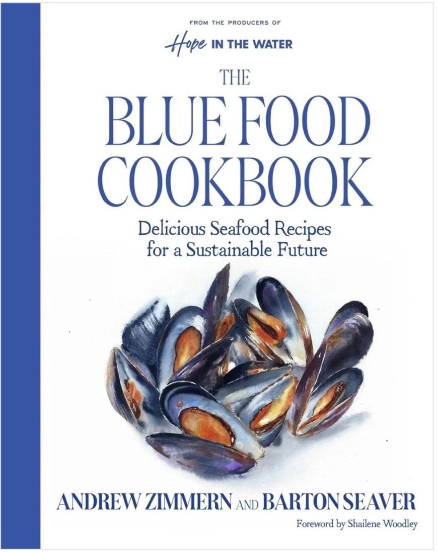blue food cookbook cover