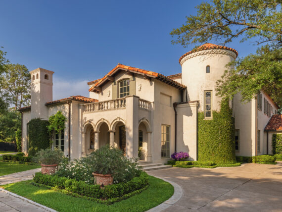 A Mediterranean-style villa home