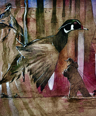 an illustration of a duck