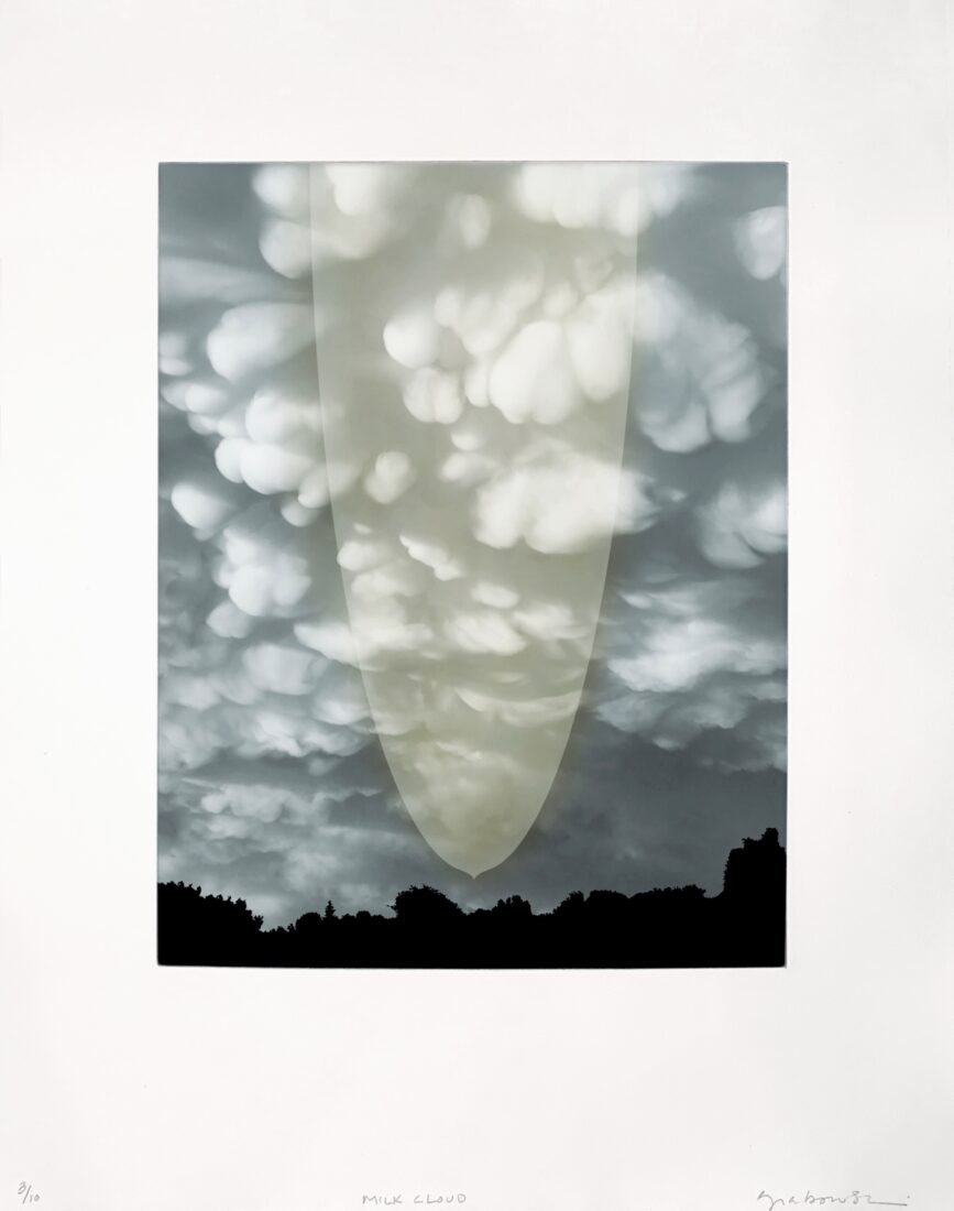a print of clouds
