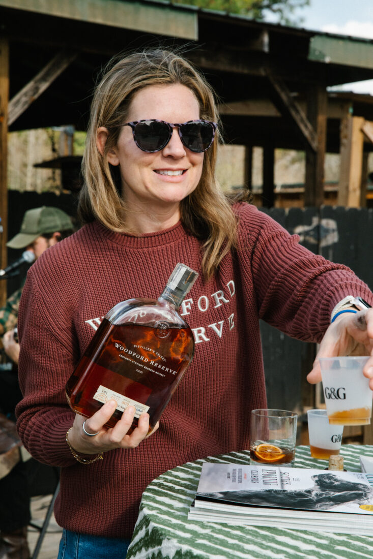 Woodford Reserve master distiller Elizabeth McCall leads a bourbon tasting.